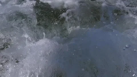 Incoming wave in slow motion Stock Footage 209132434