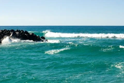 Incoming Waves Stock Photos