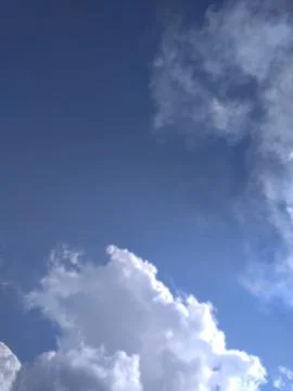 An incomparable appealing view of white clouds Stock Photos