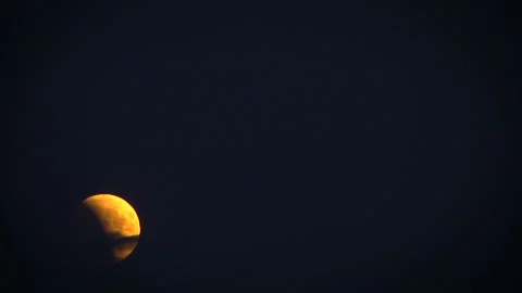 The incomplete bloody moon Stock Footage 99357870
