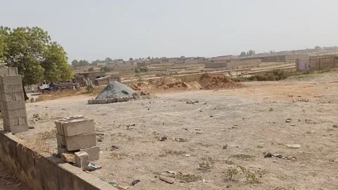 Incomplete Buildings Laraba Road Side View Construction Kano Nigeria Stock-Footage 323297501