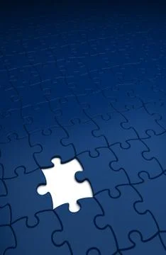 Incomplete puzzle Stock Illustration