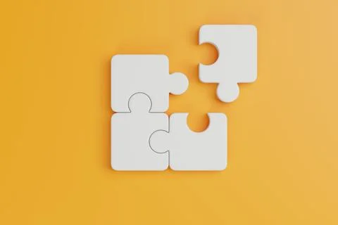 Incomplete Puzzle Pieces Solution Concept Stock Illustration
