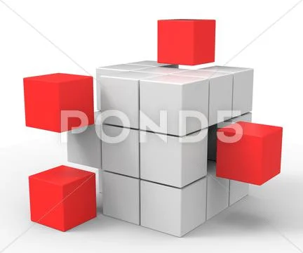Incomplete puzzle showing achievement or completion Stock Illustration