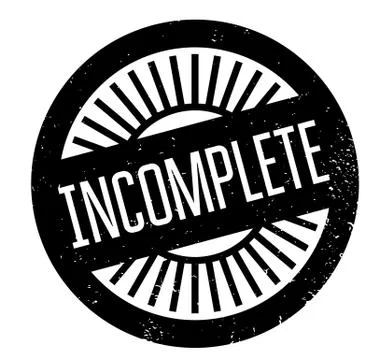 Incomplete rubber stamp Stock Illustration