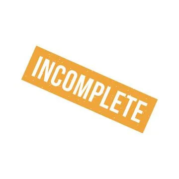 Incomplete Stamp, Incomplete Grunge Square Sign Stock Illustration