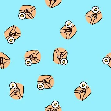 Incontinence urology vector seamless pattern Stockillustratie