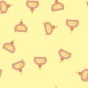 Incontinence urology vector seamless pattern 스톡 일러스트