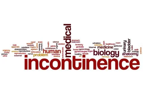Incontinence word cloud Stock Illustration