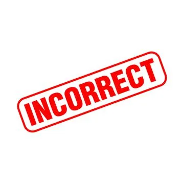 Incorrect Letter Rubber Stamp Template Design イラスト素材