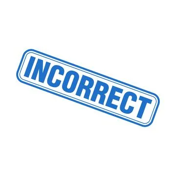 Incorrect Letter Rubber Stamp Template Design イラスト素材
