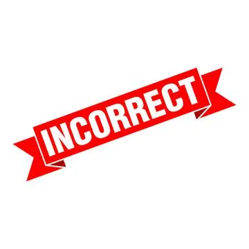 Incorrect Letter Rubber Stamp Template Design Stock Illustration
