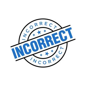 Incorrect Letter Rubber Stamp Template Design イラスト素材
