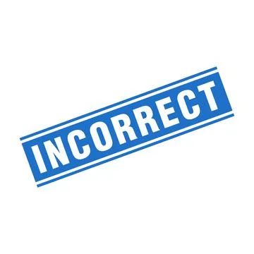 Incorrect Letter Rubber Stamp Template Design 库存插图
