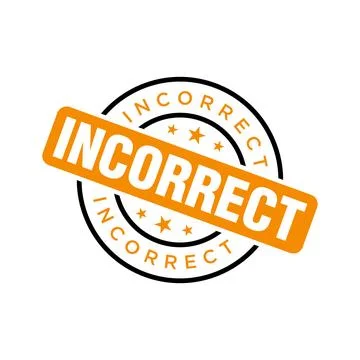 Incorrect Letter Rubber Stamp Template Design イラスト素材