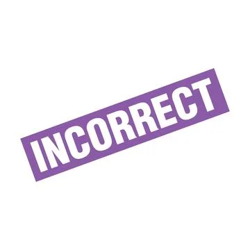 Incorrect Letter Rubber Stamp Template Design Stock Illustration