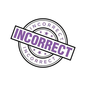 Incorrect Letter Rubber Stamp Template Design 스톡 일러스트