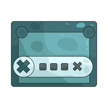 Incorrect Password illustration Stock Illustration