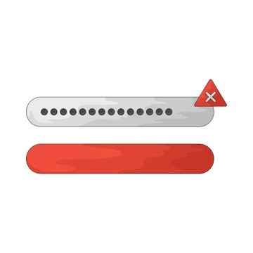 Incorrect Password illustration Stock Illustration