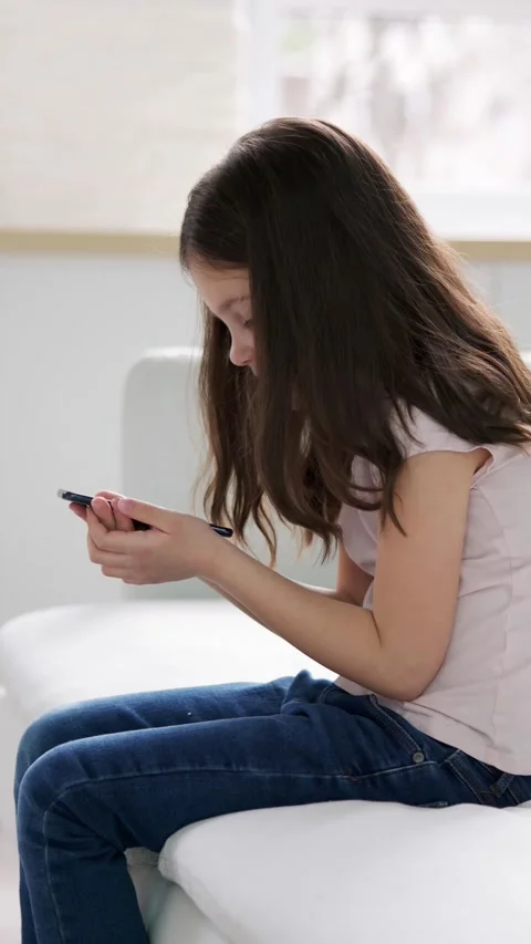 Incorrect Posture And Backache Using Smartphone Stock Footage 238879297