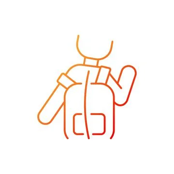 Incorrect use gradient linear vector icon Stock Illustration