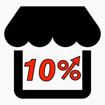 Increase 10% store sales Stock Illustration