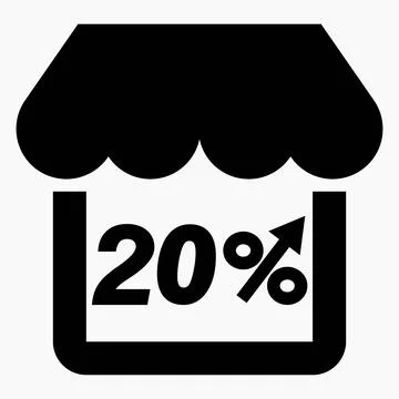 Increase 20% store sales Stock Illustration