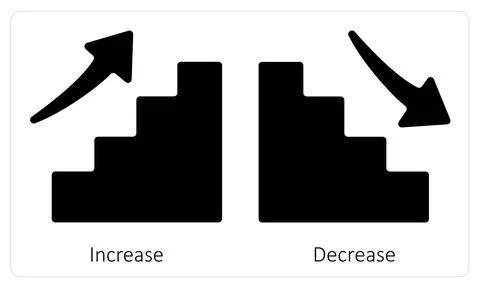 Increase and Decrease Stock Illustration