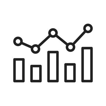 Increase and Decrease in Rate icon vector image. Suitable for mobile apps, web Illustrazione stock