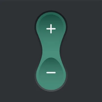 Increase And Decrease Volume Button Illustrazione stock