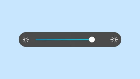Increase Brightness bar icon 2d animation with alpha matte Stock Footage 336039194