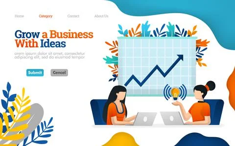Increase business potential with work communication, talk to increase profits Stock Illustration