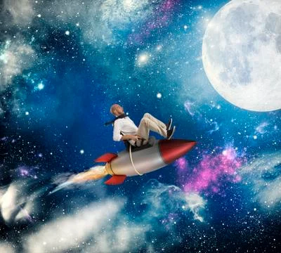 Increase the climb to success Stock Photos