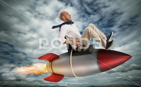 Increase the climb to success Stock Photos