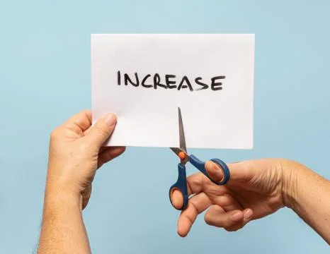 The increase cut Stock Photos