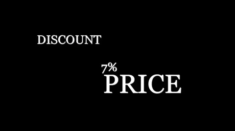 Increase the discount rates and the decrease in the percentage 库存影片 33532730