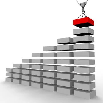 Increase Graph Construction Indicating Forecast Data And Infograph Stock Illustration