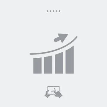 Increase icon, increase vector, increase symbol, increase design, increase ap Stock Illustration