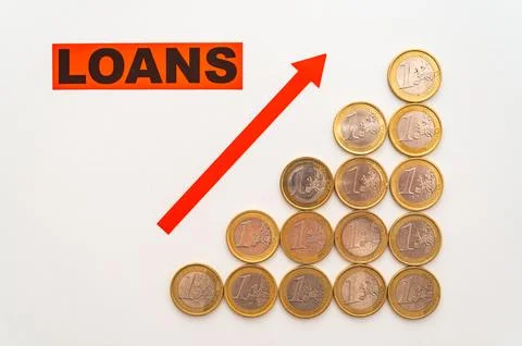 Increase in mortgage rates. Stock Photos