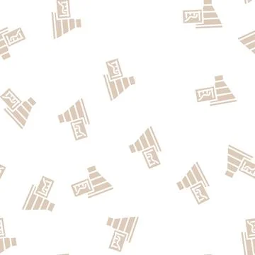 Increase mqls glyph vector seamless pattern Stock Illustration