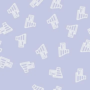 Increase mqls line vector seamless pattern Stock Illustration