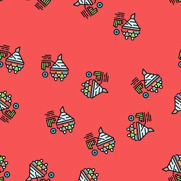 Increase mqls vector seamless pattern Stock Illustration