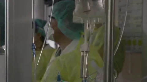 An increase in the number of cases. Second wave of coronavirus. USA. (part12) NY Stock Footage 145592086