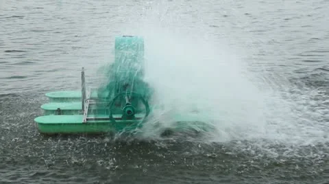Increase oxygen in waste water Stock Footage 21903441