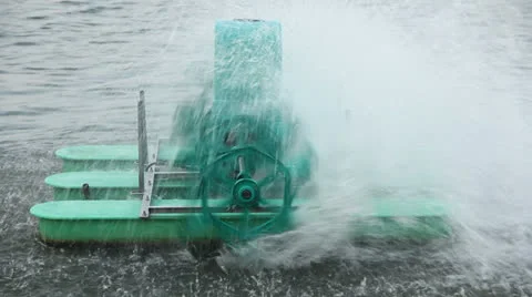 Increase oxygen in waste water Stock Footage 25746351
