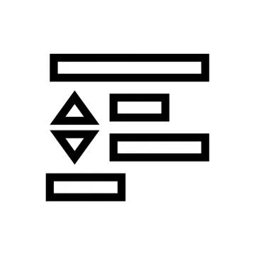 Increase Paragraph Spacing Text Document Ico Stock Illustration