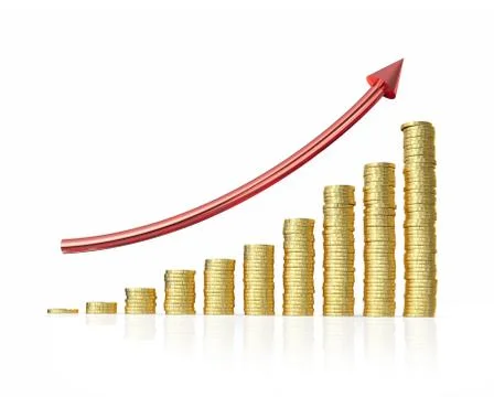 Increase profit graph Stock-Illustration
