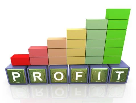 Increase of profit Stock Illustration