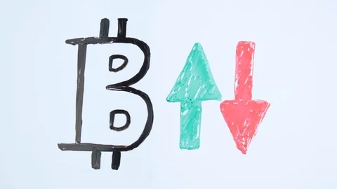 Increase in a rate of bitcoin Stock Footage 85922783