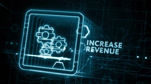 Increase revenue concept. Business, Technology, Internet and network concept. Stock Footage 233832012